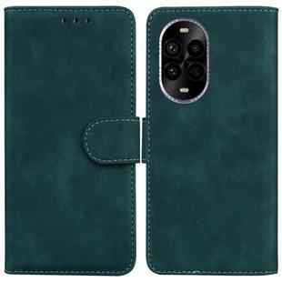 For Huawei nova 13 Pro Skin Feel Pure Color Flip Leather Phone Case(Green)