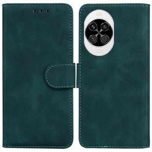 For Huawei nova 14 Skin Feel Pure Color Flip Leather Phone Case(Green)