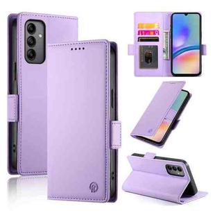 For Samsung Galaxy A05s Side Buckle Magnetic Frosted Leather Phone Case(Purple)