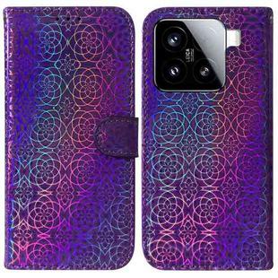 For Xiaomi 15 Colorful Magnetic Buckle Leather Phone Case(Purple)