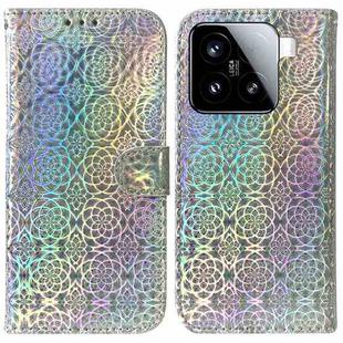 For Xiaomi 15 Colorful Magnetic Buckle Leather Phone Case(Silver)