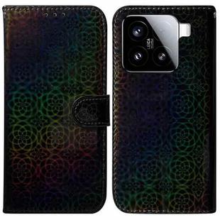 For Xiaomi 15 Colorful Magnetic Buckle Leather Phone Case(Black)