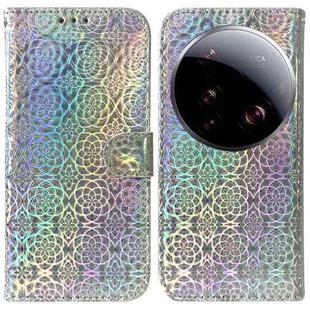 For Xiaomi 15 Ultra Colorful Magnetic Buckle Leather Phone Case(Silver)