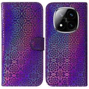 For Redmi Note 14 Pro / Note 14 Pro+ 5G Colorful Magnetic Buckle Leather Phone Case(Purple)