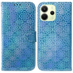 For Redmi Note 14 4G 163.25mm Colorful Magnetic Buckle Leather Phone Case(Blue)