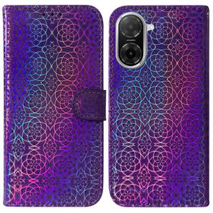 For Redmi A5 4G 173.3mm Colorful Magnetic Buckle Leather Phone Case(Purple)