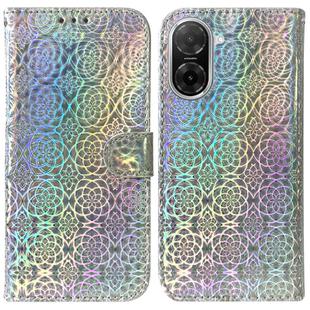 For Redmi A5 4G 173.3mm Colorful Magnetic Buckle Leather Phone Case(Silver)