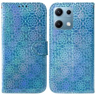 For Redmi Note 14S 4G Colorful Magnetic Buckle Leather Phone Case(Blue)
