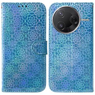 For Redmi K80 / K80 Pro / Xiaomi Poco F7 Pro Colorful Magnetic Buckle Leather Phone Case(Blue)