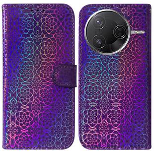 For Redmi K80 / K80 Pro / Xiaomi Poco F7 Pro Colorful Magnetic Buckle Leather Phone Case(Purple)