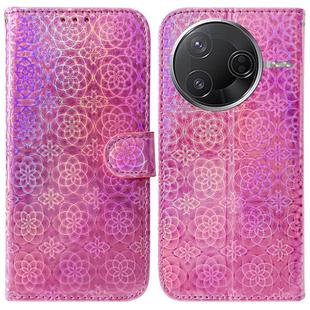 For Redmi K80 / K80 Pro / Xiaomi Poco F7 Pro Colorful Magnetic Buckle Leather Phone Case(Pink)