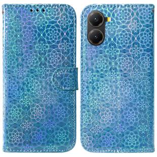 For Redmi Turbo 4 / Xiaomi Poco X7 Pro Colorful Magnetic Buckle Leather Phone Case(Blue)