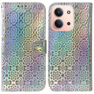 For Redmi 15C 4G 173.1mm / 15C 5G 173.1mm Colorful Magnetic Buckle Leather Phone Case(Silver)