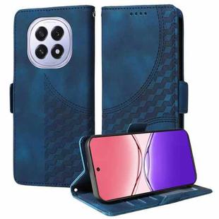 For OPPO F29 5G Global Embossed Rhombus Starry Leather Phone Case(Blue)