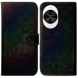 For Huawei nova 14 Colorful Magnetic Buckle Leather Phone Case(Black)