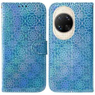For Huawei nova 14 Ultra Colorful Magnetic Buckle Leather Phone Case(Blue)