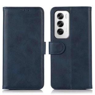 For OPPO Reno12 5G Global Cow Texture Flip Leather Phone Case(Blue)