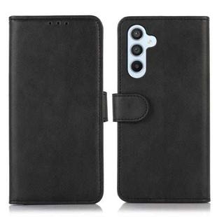 For Samsung Galaxy S24 FE 5G Cow Texture Flip Leather Phone Case(Black)