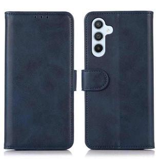 For Samsung Galaxy S24 FE 5G Cow Texture Flip Leather Phone Case(Blue)