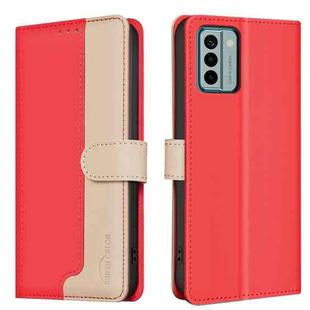 For Nokia G22 Color Matching RFID Anti-theft Leather Phone Case(Red)