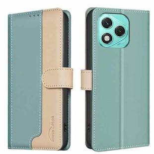 For Honor 400 Lite Color Matching RFID Anti-theft Leather Phone Case(Green)