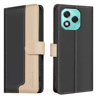 For Honor 400 Lite Color Matching RFID Anti-theft Leather Phone Case(Black)