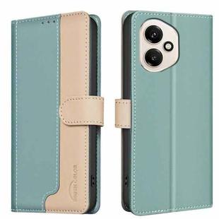 For Honor 400 Global 156.5mm Color Matching RFID Anti-theft Leather Phone Case(Green)