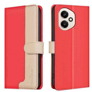 For Honor 400 Global 156.5mm Color Matching RFID Anti-theft Leather Phone Case(Red)
