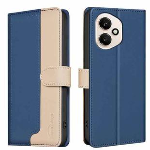 For Honor 400 Global 156.5mm Color Matching RFID Anti-theft Leather Phone Case(Blue)