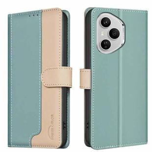For Honor 400 Pro Global 160.8mm Color Matching RFID Anti-theft Leather Phone Case(Green)