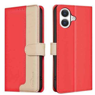 For iPhone 17 Color Matching RFID Anti-theft Leather Phone Case(Red)
