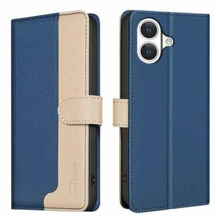 For iPhone 17 Color Matching RFID Anti-theft Leather Phone Case(Blue)