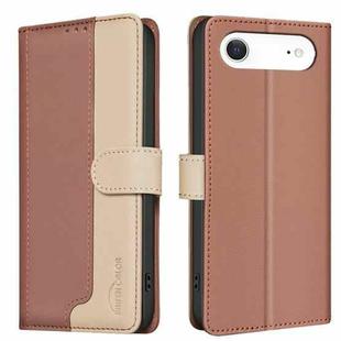 For iPhone 17 Air Color Matching RFID Anti-theft Leather Phone Case(Brown)