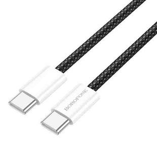 Borofone BX103 60W USB-C / Type-C to USB-C / Type-C Fast Charge Data Cable, Length:1m(Black)