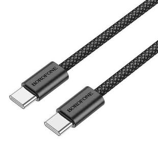 Borofone BX104 USB-C / Type-C to USB-C / Type-C Fast Charge Data Cable, Length:1m(Black)