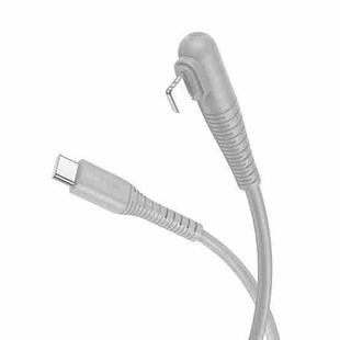 Borofone BX105 27W USB-C / Type-C to 8 Pin Fast Charge Data Cable, Length:1m(Grey)