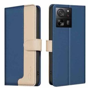 For Xiaomi 13T / Redmi K60 Ultra Color Matching RFID Anti-theft Leather Phone Case(Blue)