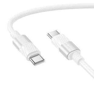 Borofone BX106 60W USB-C / Type-C to USB-C / Type-C Fast Charge Data Cable, Length:1m(White)