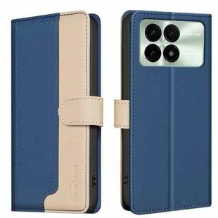 For Xiaomi Redmi K70 / K70 Pro Color Matching RFID Anti-theft Leather Phone Case(Blue)