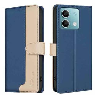 For Xiaomi Redmi Note 13 4G Global Color Matching RFID Anti-theft Leather Phone Case(Blue)