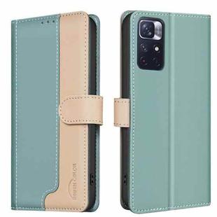 For Xiaomi Redmi Note 13 Pro+ Color Matching RFID Anti-theft Leather Phone Case(Green)