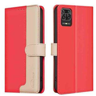 For Xiaomi Redmi Note 9 Pro Max / 9 Pro / 9S Color Matching RFID Anti-theft Leather Phone Case(Red)