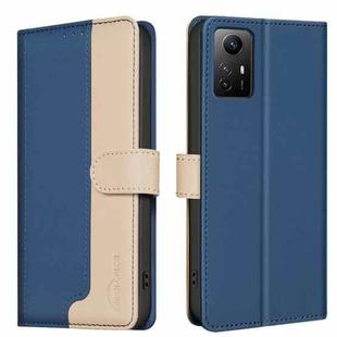 For Xiaomi Redmi Note 11 / 11S Color Matching RFID Anti-theft Leather Phone Case(Blue)