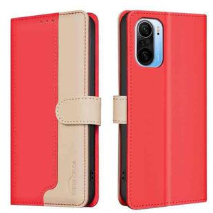 For Xiaomi Redmi K40 / K40 Pro Color Matching RFID Anti-theft Leather Phone Case(Red)