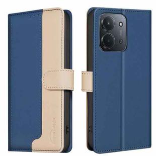 For Redmi 15C 4G 173.1mm / 15C 5G 173.1mm Color Matching RFID Anti-theft Leather Phone Case(Blue)