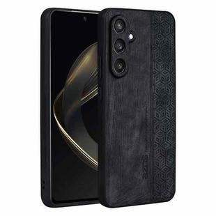 For Samsung Galaxy S24 FE 5G AZNS 3D Embossed Skin Feel Phone Case(Black)