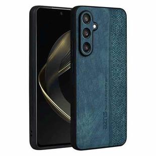 For Samsung Galaxy S24 FE 5G AZNS 3D Embossed Skin Feel Phone Case(Dark Green)