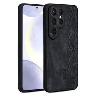 For Samsung Galaxy S25 Ultra 5G AZNS 3D Embossed Skin Feel Phone Case(Black)
