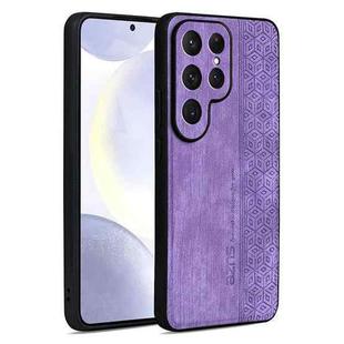 For Samsung Galaxy S25 Ultra 5G AZNS 3D Embossed Skin Feel Phone Case(Purple)