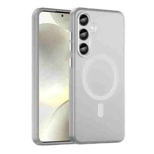 For Samsung Galaxy S24+ 5G MagSafe Frosted Translucent TPU + PC Full Coverage Phone Case(White)